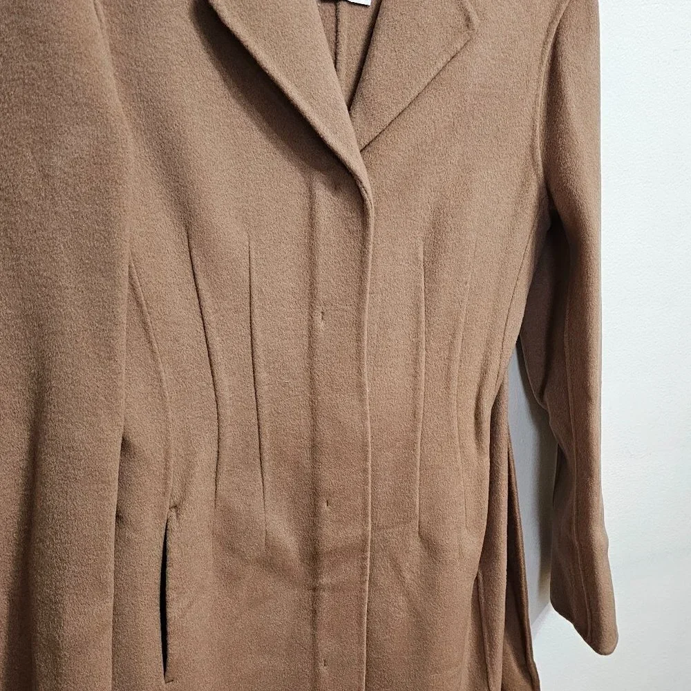 Mango Wool coat with handmade belt Medium Brown Women's Size XS 57006721 - Picture 7 of 12